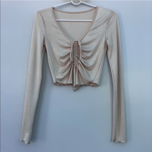 Ruched drawstring top - Picture 2 of 4